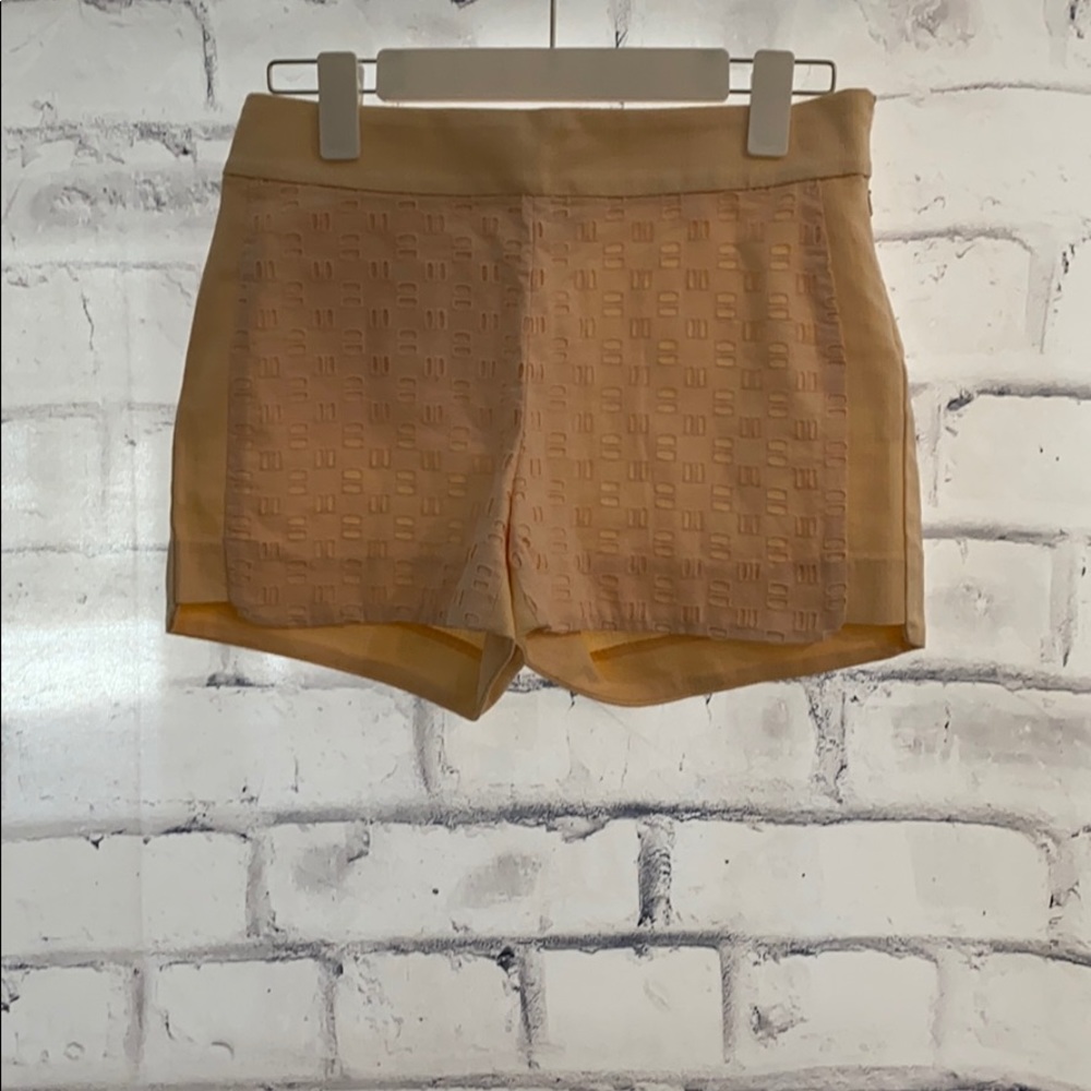 Peach cream shorts
